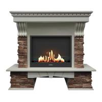 Биокамин в портале SteelHeat Provans, стекло Биокамин в портале SteelHeat Provans, стекло