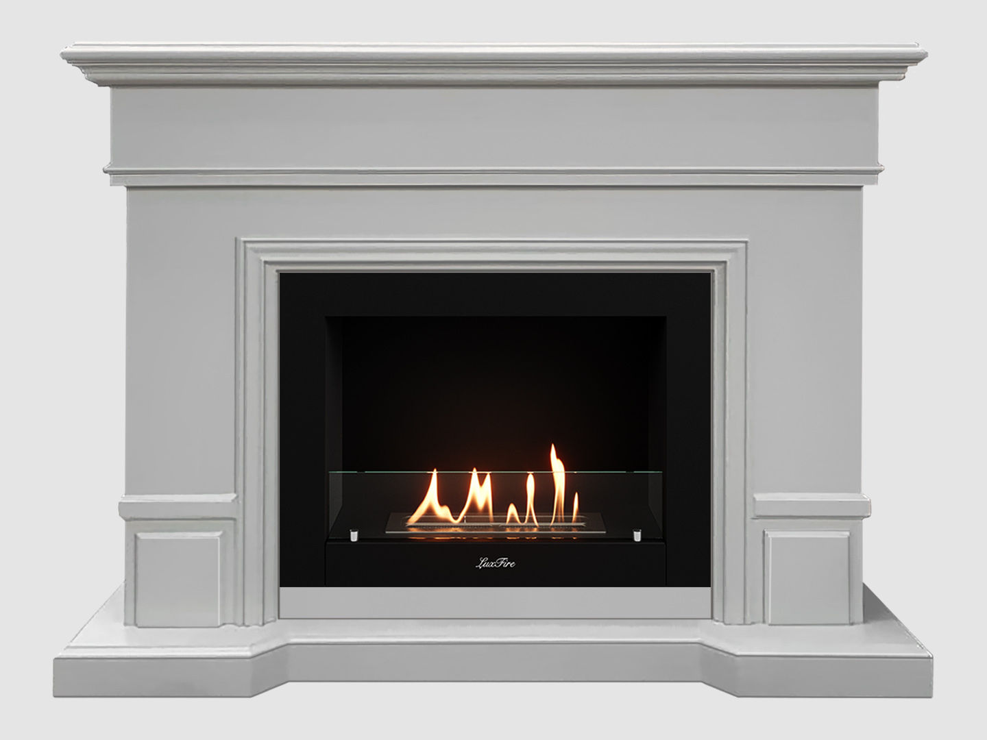 Каминный портал МДФ "Фантазия 1350" с биокамином Lux Fire "Фаер Бокс 2-30" (белый) Каминный портал МДФ "Фантазия 1350" с биокамином Lux Fire "Фаер Бокс 2-30" (белый) по цене 88 100 руб.