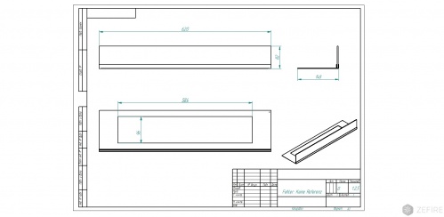 Стекло декоративное для биокаминов Elliot 900 Long, Sirius 900 Long и Flagman 700 Long