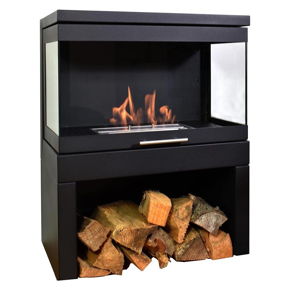 Напольный биокамин SteelHeat FAMILY черный Напольный биокамин SteelHeat FAMILY черный по цене 142 000 руб.