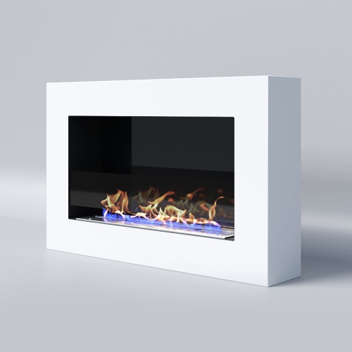 Биокамин "Русский огонь" Блонд 800N настенный (высота 500мм.) с декоративным стеклом (стемалитом)