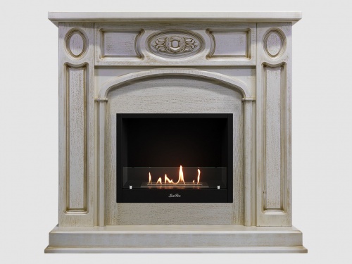 Каминный портал МДФ "Флоренция 1400" с биокамином Lux Fire "Фаер Бокс 1 - 30" (бежевый) Каминный портал МДФ "Флоренция 1400" с биокамином Lux Fire "Фаер Бокс 1 - 30" (бежевый)