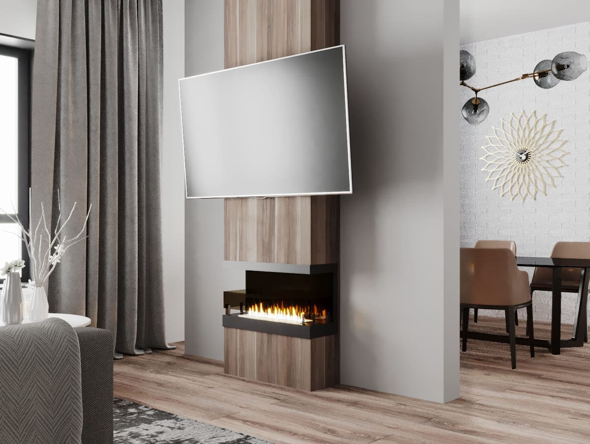 Биокамин "Русский огонь" Честер Фронт 700 с декоративным стеклом (стемалитом) по цене 35 493 руб.