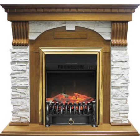 Dublin арочный сланец белый (дуб)+Fobos FX Brass