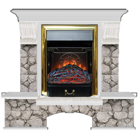 Бостон К Карелия (беленый дуб)+Majestic Brass