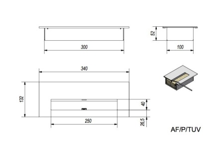 Биокамин Kratki ALPHA TUV черный по цене 19 810 руб.