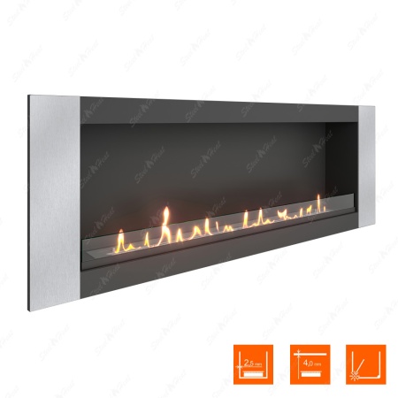Биокамин SteelHeat LONG-V 1500 XL стекло по цене 60 960 руб.