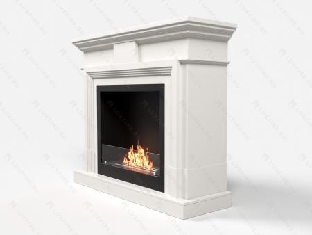 Биокамин Lux Fire с порталом Арарат 26, белый по цене 115 661 руб.